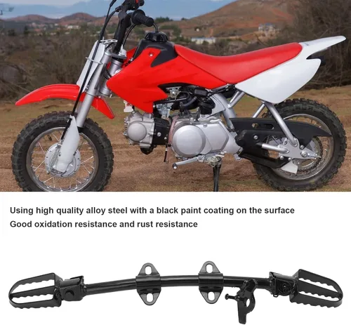 Vista 4 de Soporte de montaje de estriberas de aleación de acero, estriberas de bicicleta de cross, soporte de estriberas de motocicleta para XR50 CRF50 50cc