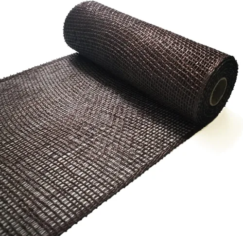 Vista 5 de Malla de arpillera de poliéster de 10 pulgadas de malla Deco de 10 pulgadas Rolls Liquidación de arpillera 5 yardas (negro)