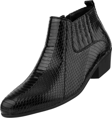 Vista 2 de Bolano Adder, Botas para hombre - Botas de vestir para hombre - Botas de moda para hombre - Botas de tobillo para hombre - Estampado realista