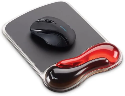 Vista 18 de Kensington Duo Gel Wave Mouse Pad y reposamuñecas (K62413WW) Negro Amortiguación de gel con contorno ondulado, tamaño mediano, base