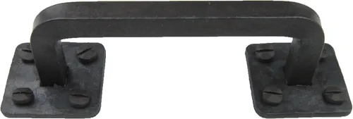 Vista 4 de Farmhouse - Tirador de gabinete de hierro forjado de 4 pulgadas HPE4 (negro)
