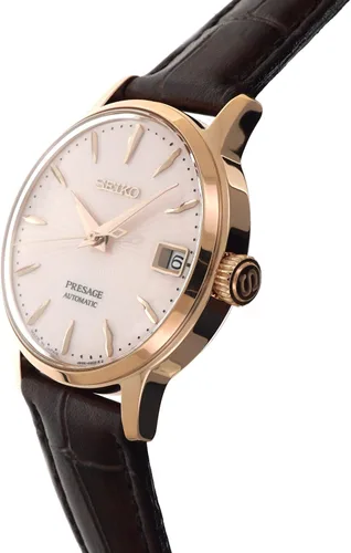 Vista 2 de SEIKO PRESAGE Automatic Ladies Cocktail 'Bellini' Rose Gold Watch SRP852J1