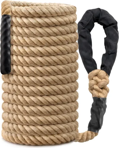 Vista 12 de Climbing Rope Gym Workout - 10FT 15FT 20FT 25FT 30FT 35FT Heavy Duty Jute Thick Ropes for Adults Strength Training Outdoor Tree Swing Indoor Home
