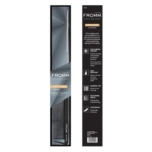 Vista 6 de Fromm F3015 Limitless - Peine de cola de pasador de 9 pulgadas