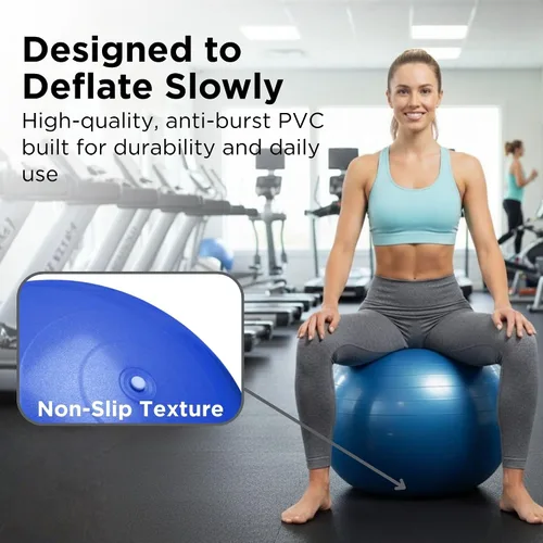 Vista 3 de THERABAND Exercise and Stability Ball for Improved Posture, Balance, Core Fitness, Coordination and Rehab