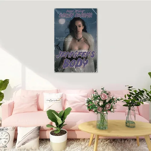 Vista 2 de BNvxr JENNIFER'S BODY - Póster de película retro auténtica, arte de pared para sala de estar, decoración de pared de sala de estar, pósteres