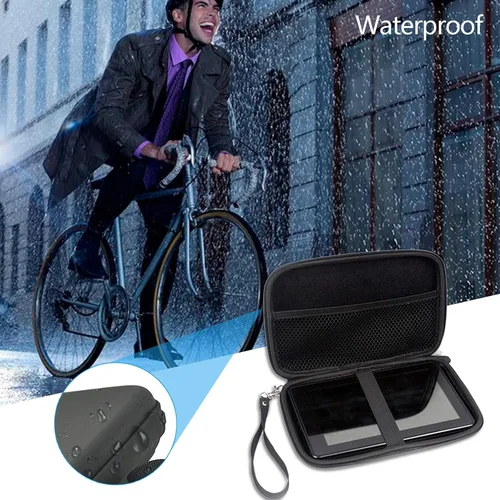 Vista 6 de 7 pulgadas duro GPS caso cremallera bolsa transporte viaje bolsa cubierta para 6" 7" navegación GPS Garmin DriveSmart 76 71 66 65 65T Dezl Otr 710