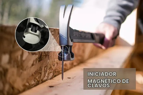 Vista 3 de Spec Ops Tools Martillo de Clavos, 16 Oz, Garra de Extracción, Cara Lisa, Agarre Absorbente de Impactos, 3% Donado a Veteranos