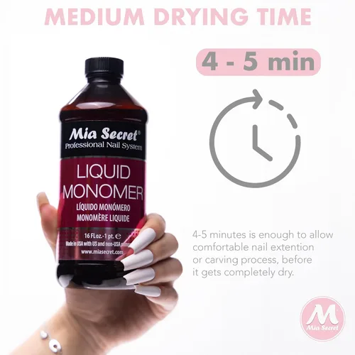 Vista 4 de Mia Secret Liquid Monomer Professional Sistema Acrílico