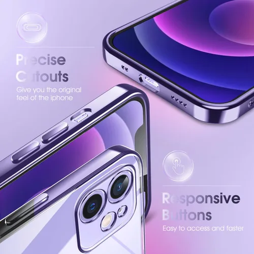 Vista 600 de Supdeal Funda cristalina transparente para iPhone 11, [No se amarillea] [Protección de la cámara] [Probado contra caídas de grado militar] Funda