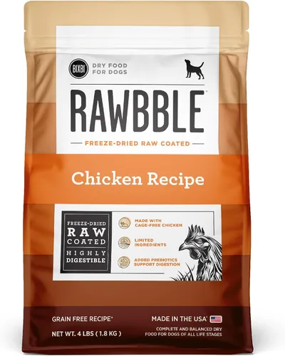 Vista 17 de Comida seca para perros BIXBI Rawbble, de ternera, 1.8 kg - Fabricado en EE. UU. sin comidas de carne ni rellenos - Comida cruda para perros