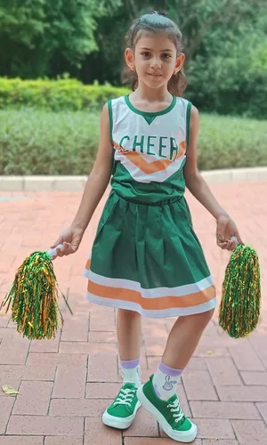 Vista 2 de KAKALVER cheerleader costume for girls cheerleader outfit for Halloween Dress Up Cheerleader Gifts