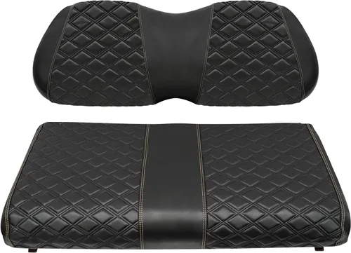 Vista 8 de Fundas de asiento delantero para carrito de golf para Yamaha Drive 2007-2016/Drive 2 2017+ Cojín de asiento universal OEM delantero, fundas de Negro