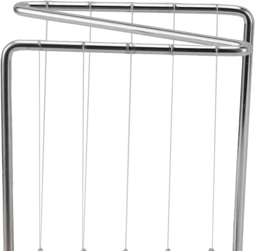 Vista 8 de Newton - Péndulo de cuna con 7 bolas de acero, bolas de balanceo clásicas de equilibrio, bolas de movimiento perpetuo de Newtons en forma de Z