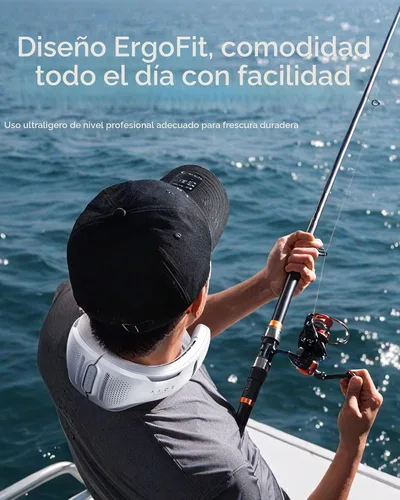 Vista 8 de RANVOO AICE LITE Plus 2025 Max Flujo de Aire de Enfriamiento [No.1 Más Fresco y Duradero] Aire Acondicionado para el Cuello, Ventilador de Cuello