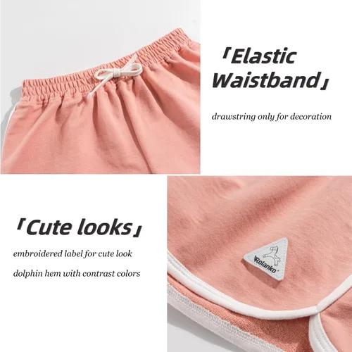 Vista 44 de Rolanko Pantalones cortos activos de delfín para niñas, paquete de 3 unidades, ciclismo, correr, verano, playa, atletismo, deportes, 4-14 años