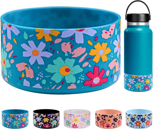 Vista 21 de HEYSKAY Protective Flask - Bota de silicona de 12 a 40 onzas para botella de agua Hydro Flask, y compatible con Stanley Tumbler, Yeti, Simple