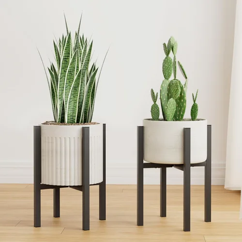 Vista 8 de Linpla Soporte de Metal Ajustable para Plantas de Interior y Exterior - Se Adapta a Macetas de 8 a 12 Pulgadas - Soporte para Macetas Moderno