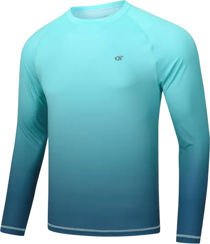 Vista 21 de Camisetas de natación de manga larga para hombres Rashguard UPF 50+ Camisa de protección solar UV Atlética Entrenamiento Correr Senderismo Camiseta