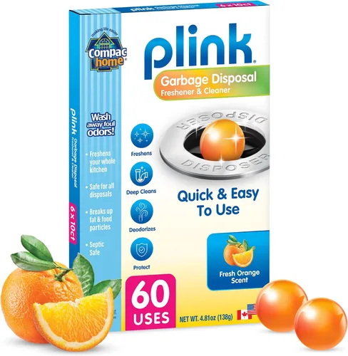 Vista 10 de Compac Home Plink - Limpiador y desodorante para eliminación de basura, paquete de 60 unidades, aromas surtidos