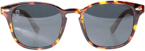 Vista 2 de Gafas de sol modernas Turtle con brazos de madera ligeros y cómodos, Mônica MafiawooD, Marrón y tortuga