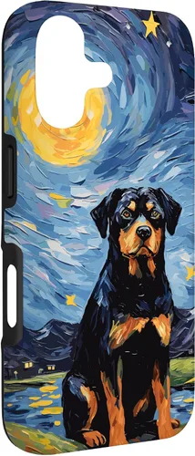 Vista 3 de Starry Night Rottweiler Dog Owner Case for iPhone 17