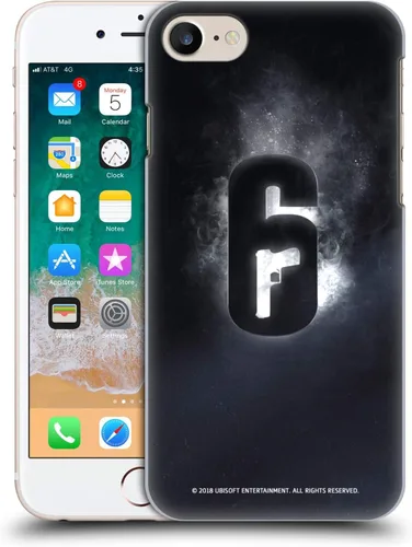 Vista 8 de Head Case Designs Funda rígida con licencia oficial de Tom Clancy's Rainbow Six Siege Attack Logos compatible con Apple iPhone 7/8/SE 2020 y 2022