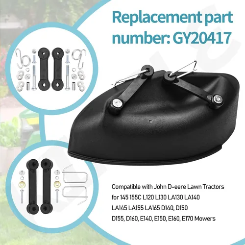 Vista 6 de GY20417 Kit de cubierta de mantillo de 48 pulgadas compatible con tractores de césped John D-eere para cortacéspedes 145 155C L120 L130 LA130 LA140
