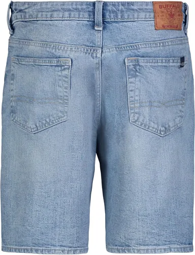 Vista 10 de Buffalo David Bitton Pantalones cortos de mezclilla rectos y relajados para hombre