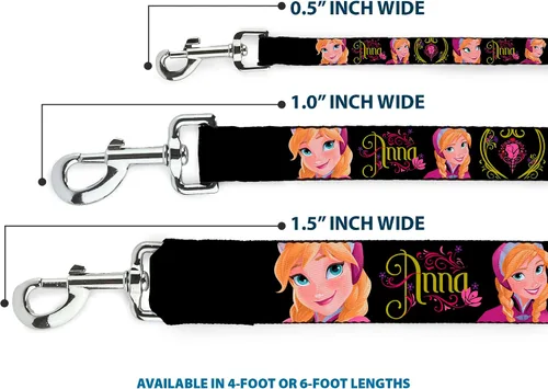 Vista 3 de BUCKLE-DOWN Pet Leash – bandera americana Vivid close-up