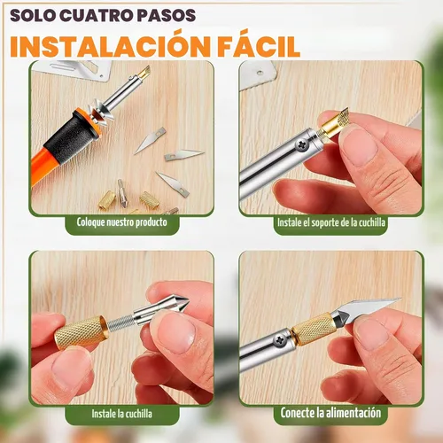 Vista 5 de Herramienta de corte caliente del cuchillo 30W, calabaza eléctrica que