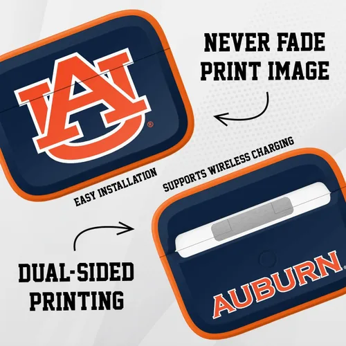 Vista 3 de Affinity Bands Auburn Tigers HDX - Funda compatible con Apple AirPods Pro 1 y 2 (clásico)