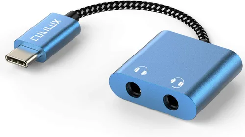 Vista 12 de Cubilux divisor de auriculares de 3,5 mm a doble conector de audio compatible con MacBook iPad iPod, Smartphone, computadora, portátil, tableta, 2