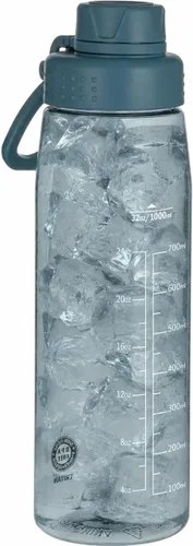 Vista 10 de Botella de agua de 32 oz, botella de agua transparente con tapa con pico y asa de transporte, reutilizable, Tritan, libre de BPA, botella de agua