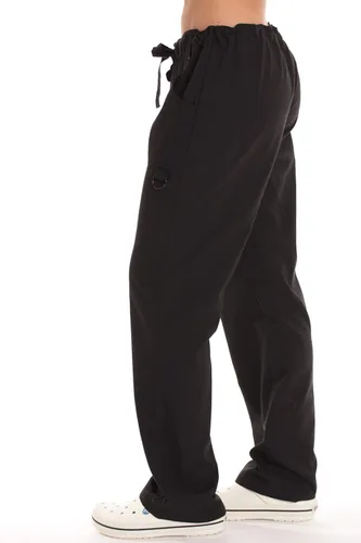 Vista 2 de Just Love Pantalones médicos sólidos tipo cargo para mujer