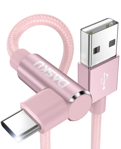 Vista 11 de Cable USB a USB C de 90 grados de 60 W, carga rápida de 3 pies, paquete de 2 cables USB A a USB C, cable USB tipo C de ángulo recto para iPhone