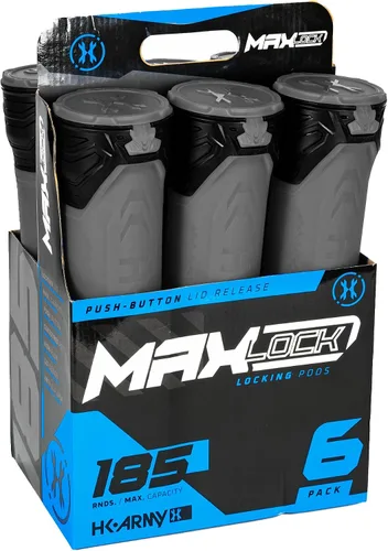Vista 11 de HK Army Cápsulas de paintball - MaxLock 185 Round Locklid 6-Pack