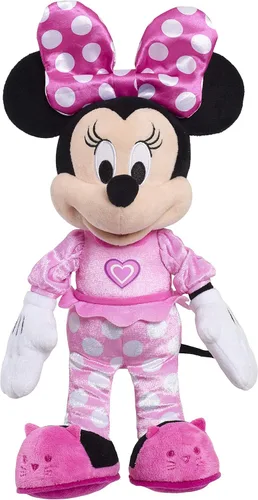 Vista 4 de Minnie Mouse Ayudantes Felices - Peluche Cantando, Juguetes Oficialmente Licenciados para Niños de 3 Años en Adelante de Just Play