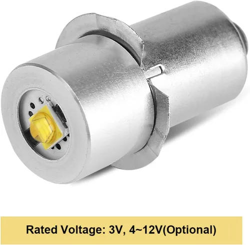 Vista 5 de Pilipane Bombilla LED para linterna, kit de conversión LED, P13.5S PR2 3W bombillas de repuesto para linternas, antorcha o luz de trabajo