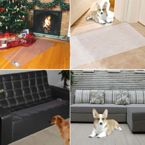 Vista 5 de Alfombrilla eléctrica para perros y mascotas, alfombrilla de choque para perros, gatos, protector de muebles, 60 x 12 pulgadas