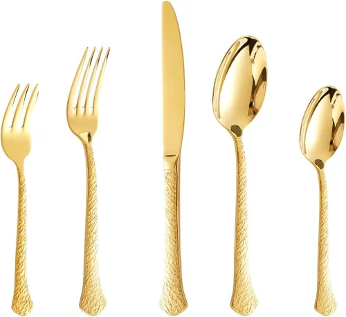 Vista 8 de 40-Piece Stainless Steel Flatware Set for 8,Stainless Steel Flatware Set with Knife/Fork/Spoon,Cutlery Set for Home and Kitchen,Utensil Set with
