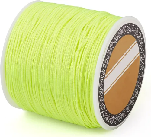 Vista 33 de Cheriswelry 8 rollos de 49 yardas/rollo de 0.031 in de hilo de nailon para macramé, cordón de nudo chino para pulsera tejida personalizada