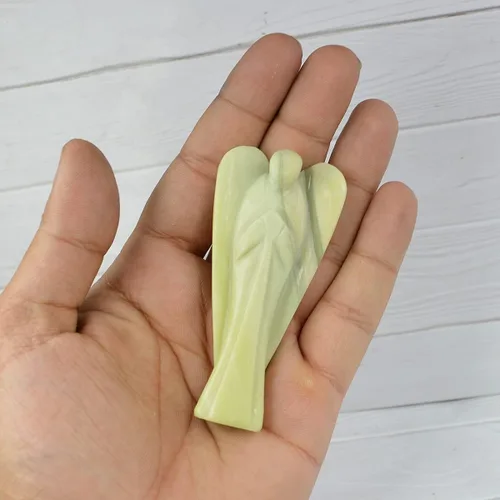 Vista 2 de Aashita Creations - Ángel Vessonita, estatuas de ángel vesonita, piedra de cristal natural, tamaño de ángel de 3 pulgadas
