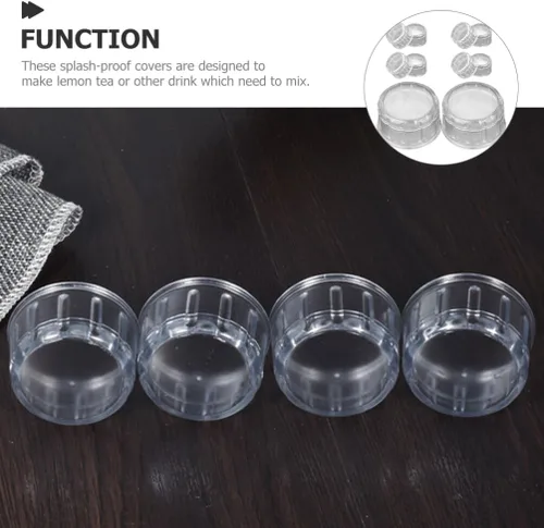 Vista 3 de Reemplazo de la tapa de la coctelera 10 unids té Shaker Cup Caps mano bebida mezclador accesorios