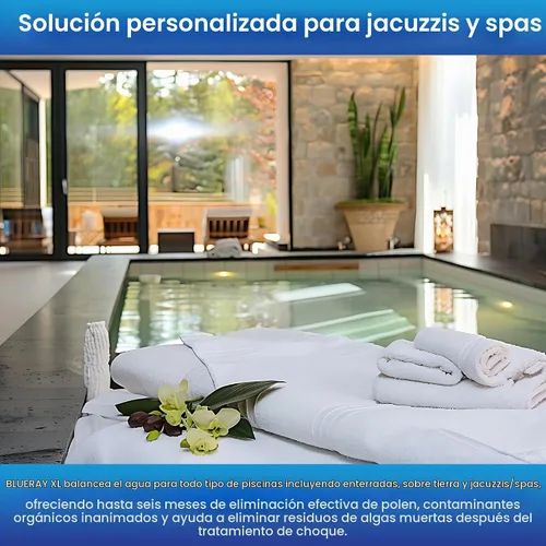 Vista 3 de Purificador mineral XL Purple & Catalyst™ - Clarificador de agua para jacuzzis y piscinas con paquete mineral y ionizador de cobre - Unidad