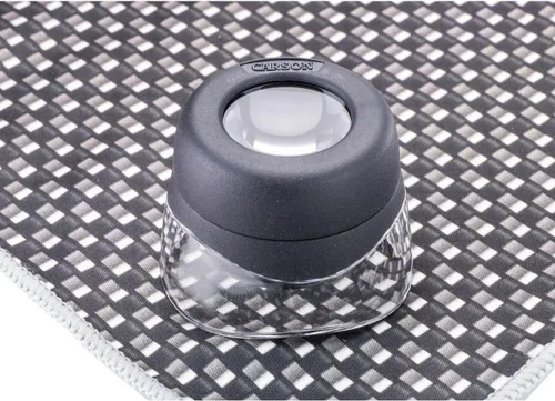 Vista 4 de Carson Lupa Versaloupe 10x con soporte de enfoque (LH-30)