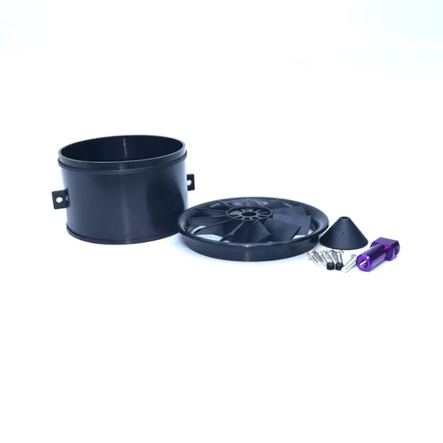 Vista 9 de Motor sin escobillas 3S 3900KV 12.6V para EDF 2.520 in 11 aspas ventilador eléctrico conducido, motor de alta velocidad 49140RPM, Hobby Jet Engine