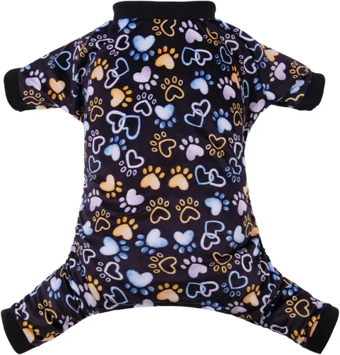 Vista 8 de CuteBone - Pijama mameluco de Navidad para perros, linda para vacaciones de invierno, P186XS