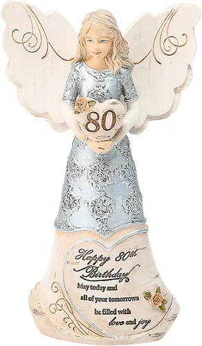Vista 7 de Pavilion Gift Company 82413 Elements Angels - Bendición de cumpleaños: que los deseos de hoy te traigan hermosos mañanas Figura de ángel de 6