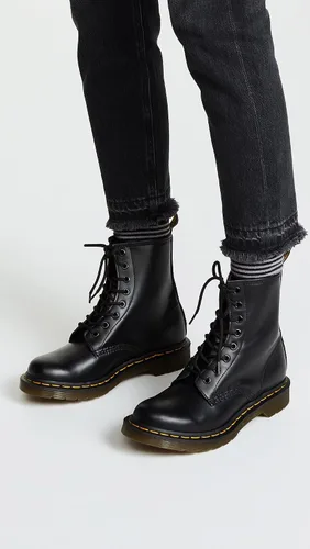 Vista 3 de Botas de cuero con cordones para mujer de Dr. Martens